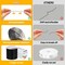 2 Rolls Elastic Stretchy Bead String Cord for Clay Beads Kandi Pony Beads Bracelets Jewelry Making (0.5MM, Crystal & Black)